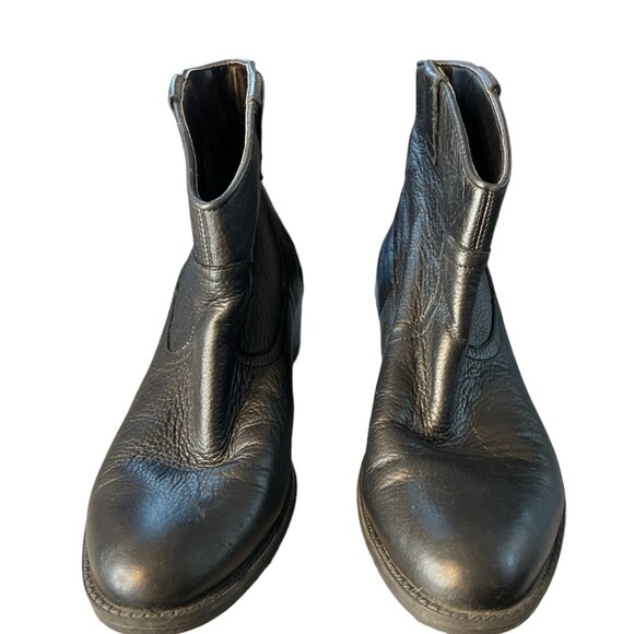 Kenneth Cole booties 8.5 M hot step cowboy black leather boots women's - Picture 4 of 10